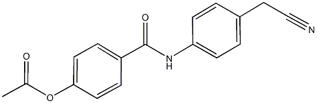 4-{[4-(cyanomethyl)anilino]carbonyl}phenyl acetate,335206-63-8,结构式
