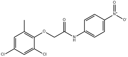 2-(2,4-dichloro-6-methylphenoxy)-N-{4-nitrophenyl}acetamide Structure