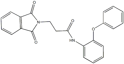 3-(1,3-dioxo-1,3-dihydro-2H-isoindol-2-yl)-N-(2-phenoxyphenyl)propanamide Structure