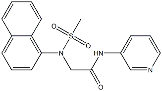 335208-10-1 2-[(methylsulfonyl)(1-naphthyl)amino]-N-(3-pyridinyl)acetamide