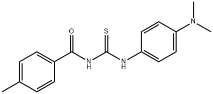 N-[4-(dimethylamino)phenyl]-N'-(4-methylbenzoyl)thiourea Structure