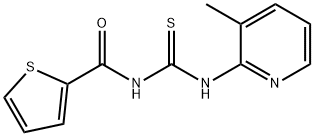 N-((3-甲基吡啶-2-基)氨基甲硫酰基)噻吩-2-甲酰胺,335209-06-8,结构式