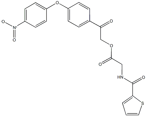 335210-93-0 2-(4-{4-nitrophenoxy}phenyl)-2-oxoethyl [(2-thienylcarbonyl)amino]acetate