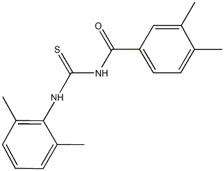 335213-27-9 N-(3,4-dimethylbenzoyl)-N'-(2,6-dimethylphenyl)thiourea