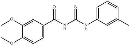 335214-10-3 N-(3,4-dimethoxybenzoyl)-N'-(3-methylphenyl)thiourea