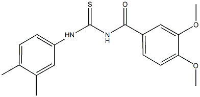 N-(3,4-dimethoxybenzoyl)-N'-(3,4-dimethylphenyl)thiourea,335214-11-4,结构式