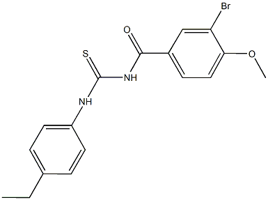 N-(3-bromo-4-methoxybenzoyl)-N'-(4-ethylphenyl)thiourea|