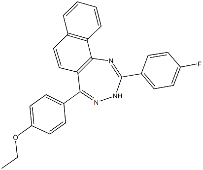 335216-04-1 ethyl 4-[2-(4-fluorophenyl)-3H-naphtho[1,2-e][1,2,4]triazepin-5-yl]phenyl ether