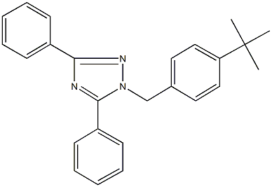 1-(4-tert-butylbenzyl)-3,5-diphenyl-1H-1,2,4-triazole Structure