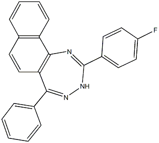 2-(4-fluorophenyl)-5-phenyl-3H-naphtho[1,2-e][1,2,4]triazepine Structure