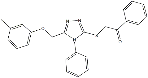 335219-55-1 2-({5-[(3-methylphenoxy)methyl]-4-phenyl-4H-1,2,4-triazol-3-yl}sulfanyl)-1-phenylethanone