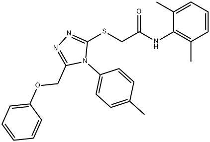 335219-66-4 N-(2,6-dimethylphenyl)-2-{[4-(4-methylphenyl)-5-(phenoxymethyl)-4H-1,2,4-triazol-3-yl]sulfanyl}acetamide