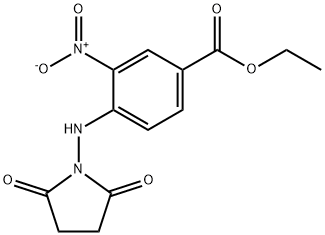 ethyl 4-[(2,5-dioxo-1-pyrrolidinyl)amino]-3-nitrobenzoate Struktur