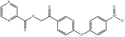 335390-73-3 2-(4-{4-nitrophenoxy}phenyl)-2-oxoethyl 2-pyrazinecarboxylate