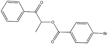 1-methyl-2-oxo-2-phenylethyl 4-bromobenzoate 结构式
