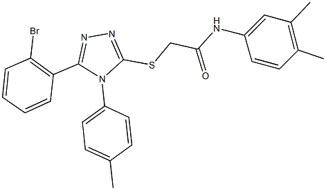 335395-79-4 2-{[5-(2-bromophenyl)-4-(4-methylphenyl)-4H-1,2,4-triazol-3-yl]sulfanyl}-N-(3,4-dimethylphenyl)acetamide
