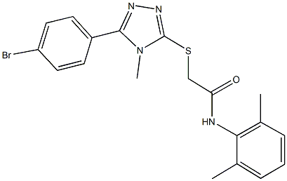 335396-63-9 2-{[5-(4-bromophenyl)-4-methyl-4H-1,2,4-triazol-3-yl]sulfanyl}-N-(2,6-dimethylphenyl)acetamide