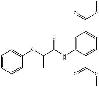 dimethyl 2-[(2-phenoxypropanoyl)amino]terephthalate Structure