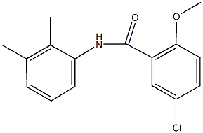 5-chloro-N-(2,3-dimethylphenyl)-2-methoxybenzamide 结构式