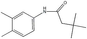 N-(3,4-dimethylphenyl)-3,3-dimethylbutanamide Structure