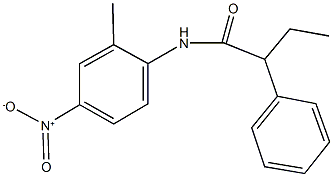 N-{4-nitro-2-methylphenyl}-2-phenylbutanamide,335397-74-5,结构式