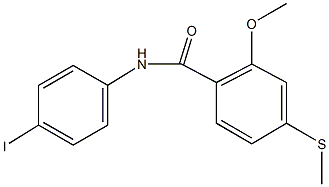 335398-06-6 N-(4-iodophenyl)-2-methoxy-4-(methylsulfanyl)benzamide