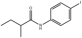 N-(4-iodophenyl)-2-methylbutanamide Struktur