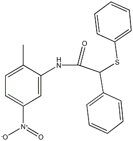 N-{5-nitro-2-methylphenyl}-2-phenyl-2-(phenylsulfanyl)acetamide|