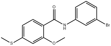 335398-24-8 N-(3-bromophenyl)-2-methoxy-4-(methylsulfanyl)benzamide