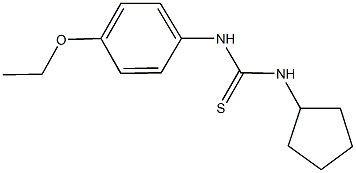 N-cyclopentyl-N'-(4-ethoxyphenyl)thiourea Structure