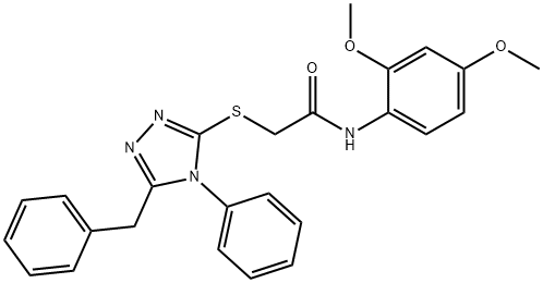 335399-39-8 2-[(5-benzyl-4-phenyl-4H-1,2,4-triazol-3-yl)sulfanyl]-N-(2,4-dimethoxyphenyl)acetamide