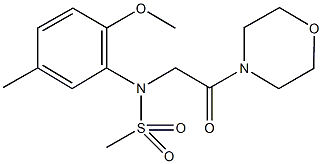 N-(2-methoxy-5-methylphenyl)-N-[2-(4-morpholinyl)-2-oxoethyl]methanesulfonamide Structure