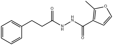 2-methyl-N'-(3-phenylpropanoyl)-3-furohydrazide Structure