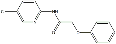 N-(5-chloro-2-pyridinyl)-2-phenoxyacetamide Struktur