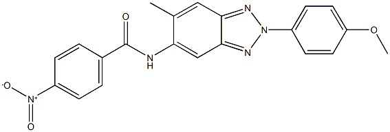 4-nitro-N-[2-(4-methoxyphenyl)-6-methyl-2H-1,2,3-benzotriazol-5-yl]benzamide Struktur