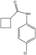 N-(4-chlorophenyl)cyclobutanecarboxamide 结构式