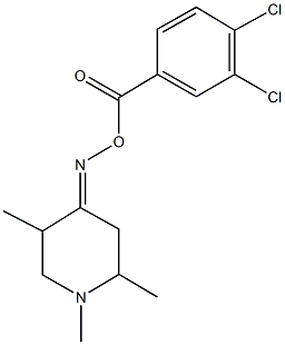 1,2,5-trimethyl-4-piperidinone O-(3,4-dichlorobenzoyl)oxime Structure