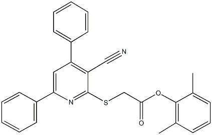 2,6-dimethylphenyl [(3-cyano-4,6-diphenyl-2-pyridinyl)sulfanyl]acetate|