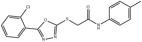 336180-04-2 2-{[5-(2-chlorophenyl)-1,3,4-oxadiazol-2-yl]sulfanyl}-N-(4-methylphenyl)acetamide