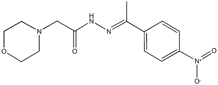 N'-(1-{4-nitrophenyl}ethylidene)-2-(4-morpholinyl)acetohydrazide Structure