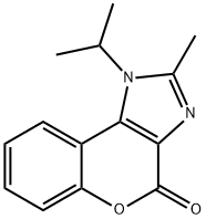 1-isopropyl-2-methylchromeno[3,4-d]imidazol-4(1H)-one Struktur