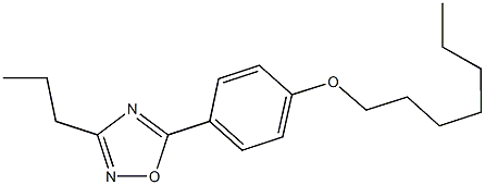 5-[4-(heptyloxy)phenyl]-3-propyl-1,2,4-oxadiazole Struktur