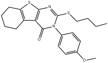 2-(butylsulfanyl)-3-(4-methoxyphenyl)-5,6,7,8-tetrahydro[1]benzothieno[2,3-d]pyrimidin-4(3H)-one|