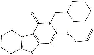 337349-58-3 2-(allylsulfanyl)-3-(cyclohexylmethyl)-5,6,7,8-tetrahydro[1]benzothieno[2,3-d]pyrimidin-4(3H)-one