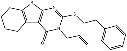337350-27-3 3-allyl-2-[(2-phenylethyl)sulfanyl]-5,6,7,8-tetrahydro[1]benzothieno[2,3-d]pyrimidin-4(3H)-one