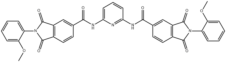 337467-58-0 2-(2-methoxyphenyl)-N-[6-({[2-(2-methoxyphenyl)-1,3-dioxo-2,3-dihydro-1H-isoindol-5-yl]carbonyl}amino)-2-pyridinyl]-1,3-dioxo-5-isoindolinecarboxamide