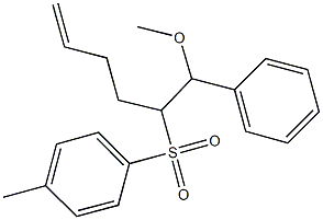 1-[methoxy(phenyl)methyl]-4-pentenyl 4-methylphenyl sulfone Structure