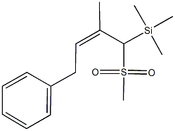 trimethyl[2-methyl-1-(methylsulfonyl)-4-phenyl-2-butenyl]silane|