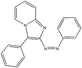 3-phenyl-2-(phenyldiazenyl)imidazo[1,2-a]pyridine Struktur