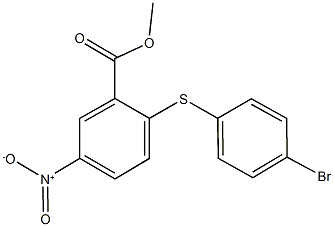 methyl 2-[(4-bromophenyl)sulfanyl]-5-nitrobenzoate Struktur